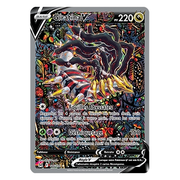 Carte Giratina - Ultra rare de Pokémon Origine Perdue 186/196