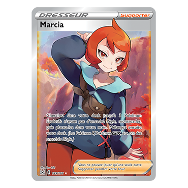 Découvrez Marcia, carte Ultra rare de la série Origine Perdue