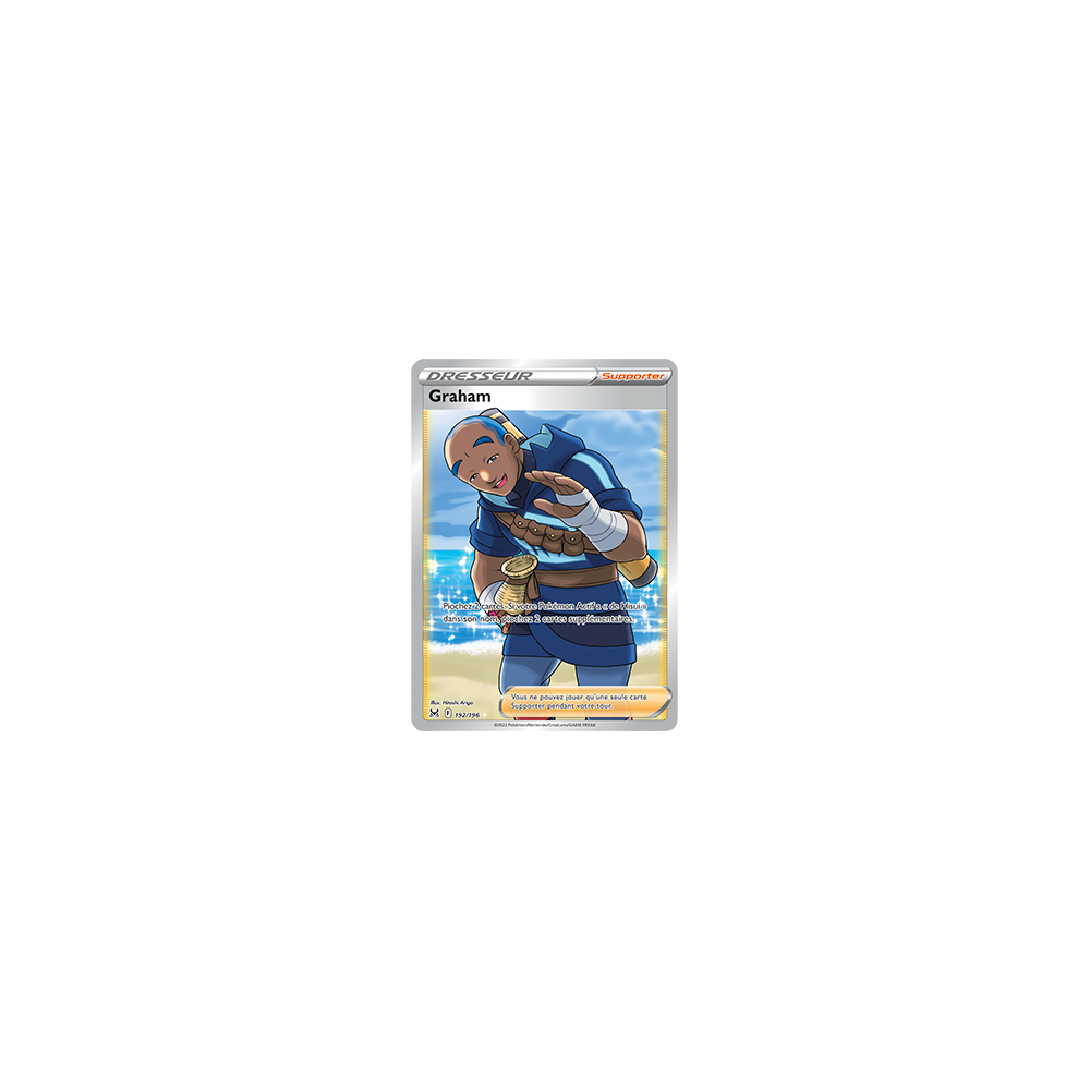 Graham 192/196 : Joyau Ultra rare de l'extension Pokémon Origine Perdue