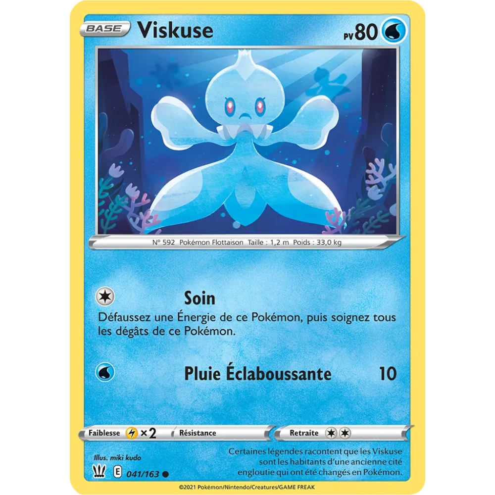 Viskuse 041/163 : Joyau Commune (Brillante) de l'extension Pokémon Épée et Bouclier Styles de Combat