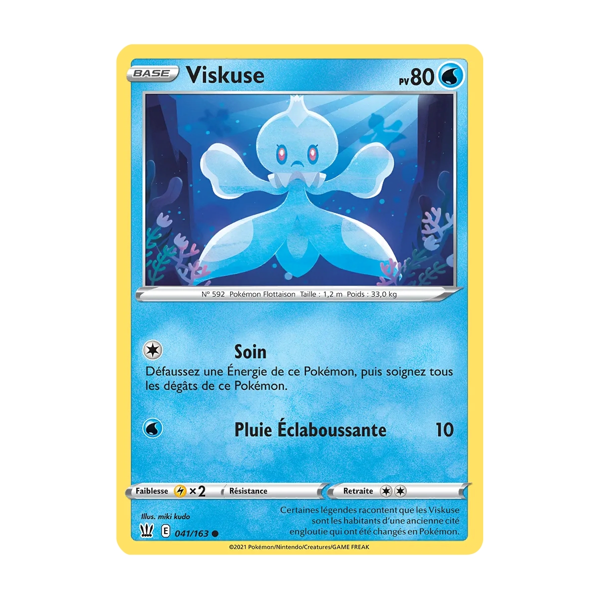 Viskuse 041/163 : Joyau Commune (Brillante) de l'extension Pokémon Épée et Bouclier Styles de Combat