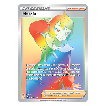 Marcia 204/196 : Joyau Arc-en-ciel rare de l'extension Pokémon Origine Perdue