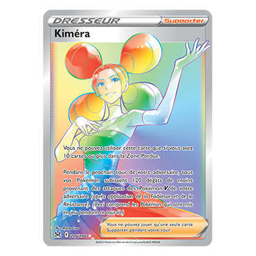 Carte Kiméra - Arc-en-ciel rare de Pokémon Origine Perdue 206/196