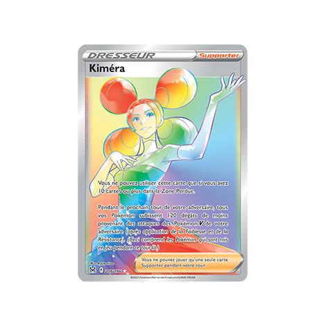 Carte Kiméra - Arc-en-ciel rare de Pokémon Origine Perdue 206/196