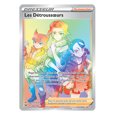 Les Détroussœurs 209/196 : Joyau Arc-en-ciel rare de l'extension Pokémon Origine Perdue