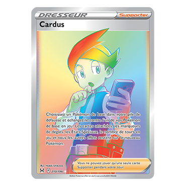 Découvrez Cardus, carte Arc-en-ciel rare de la série Origine Perdue