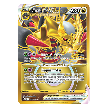 Découvrez Giratina, carte Secrète rare de la série Origine Perdue