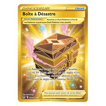 Découvrez Boîte à Désastre, carte Secrète rare de la série Origine Perdue