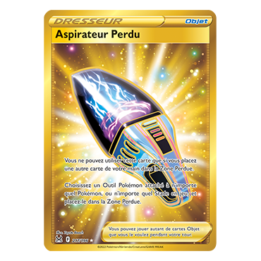 Carte Aspirateur Perdu - Secrète rare de Pokémon Origine Perdue 217/196