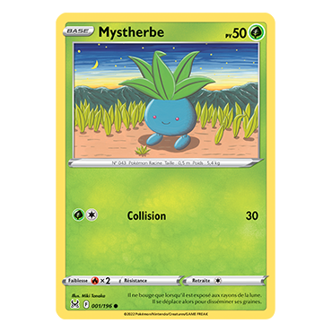 Carte Mystherbe - Commune de Pokémon Origine Perdue 001/196
