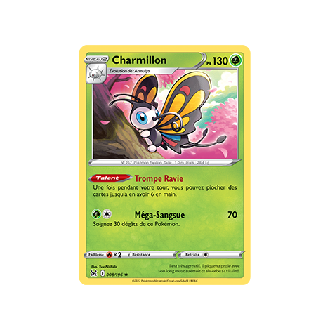 Charmillon 008/196 l'extension Pokémon Origine Perdue