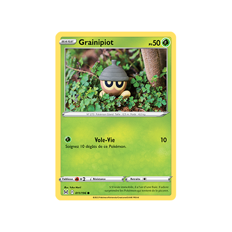 Carte Grainipiot - Commune de Pokémon Origine Perdue 011/196