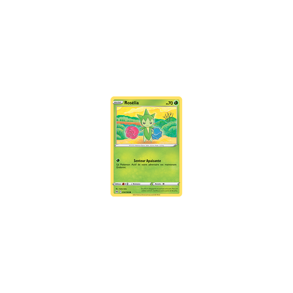 Rosélia 014/196 : Joyau Commune de l'extension Pokémon Origine Perdue