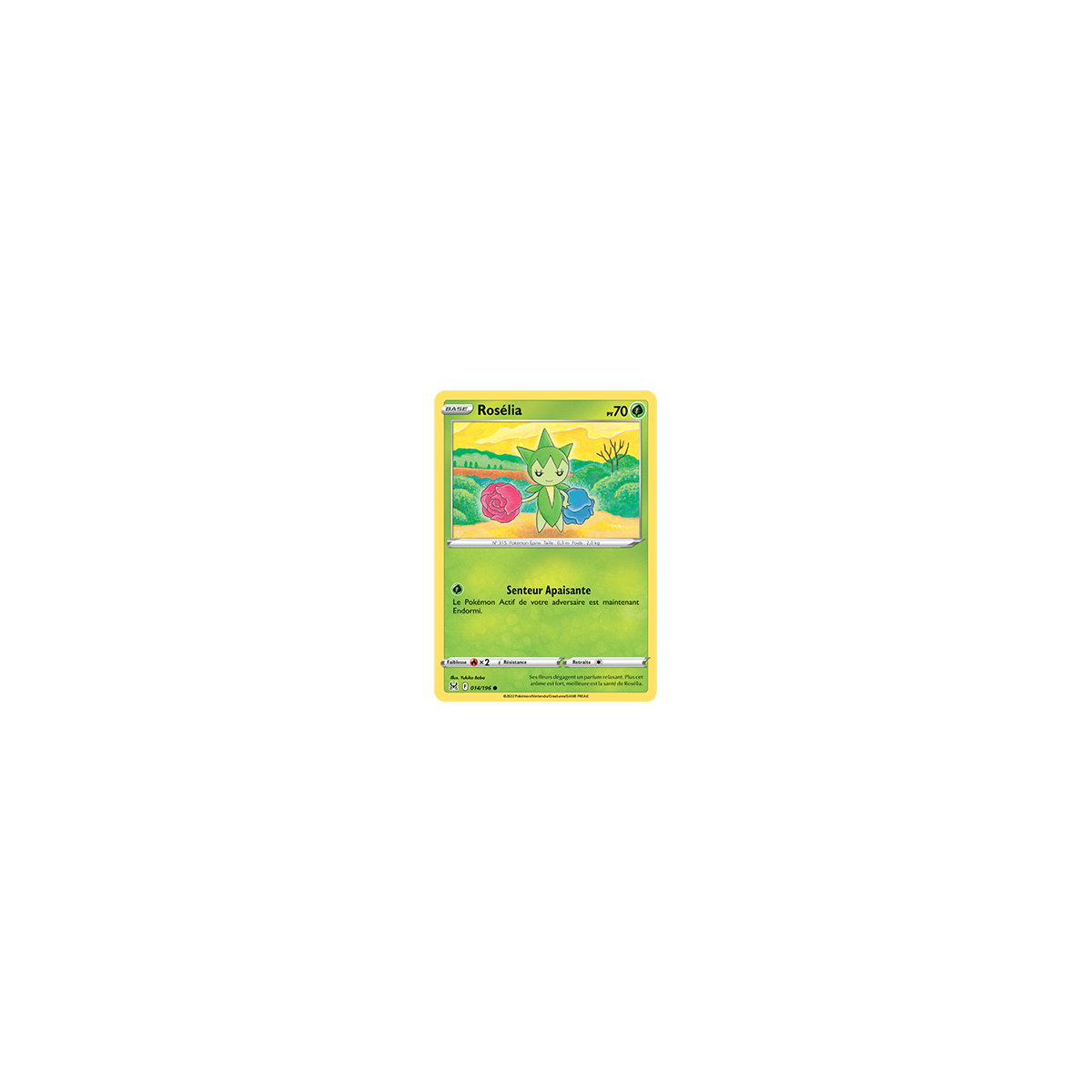 Rosélia 014/196 : Joyau Commune de l'extension Pokémon Origine Perdue