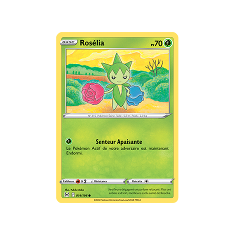 Rosélia 014/196 : Joyau Commune de l'extension Pokémon Origine Perdue