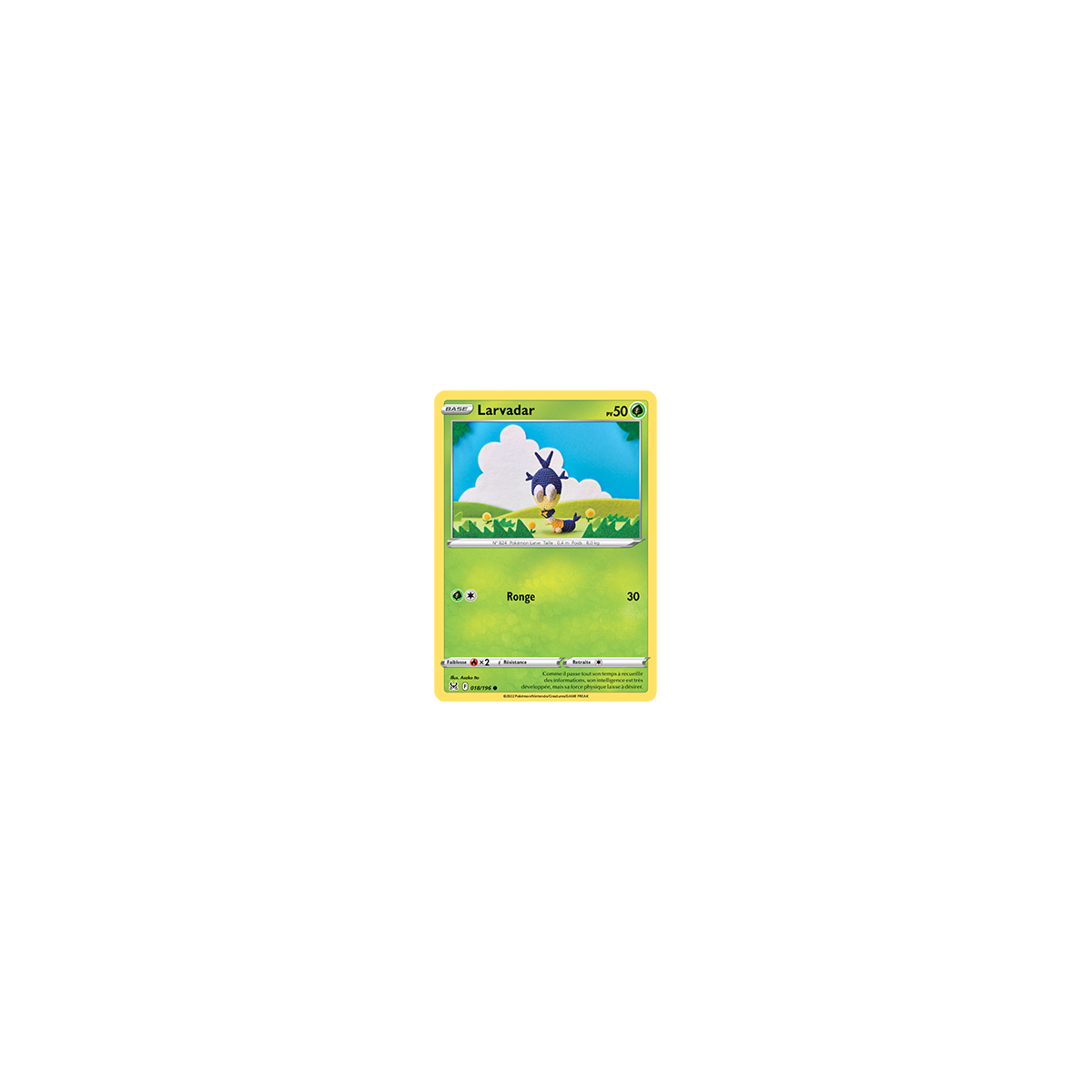 Larvadar 018/196 : Joyau Commune de l'extension Pokémon Origine Perdue