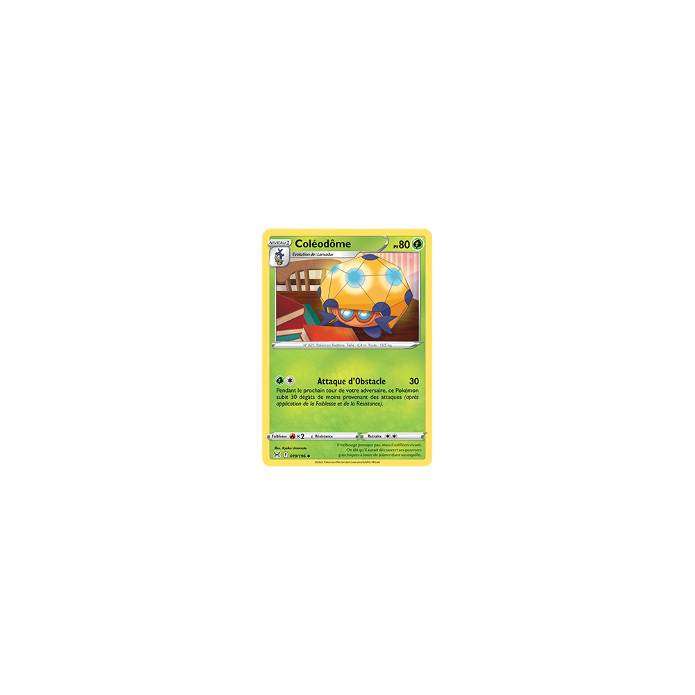 Carte Coléodôme - Peu commune de Pokémon Origine Perdue 019/196