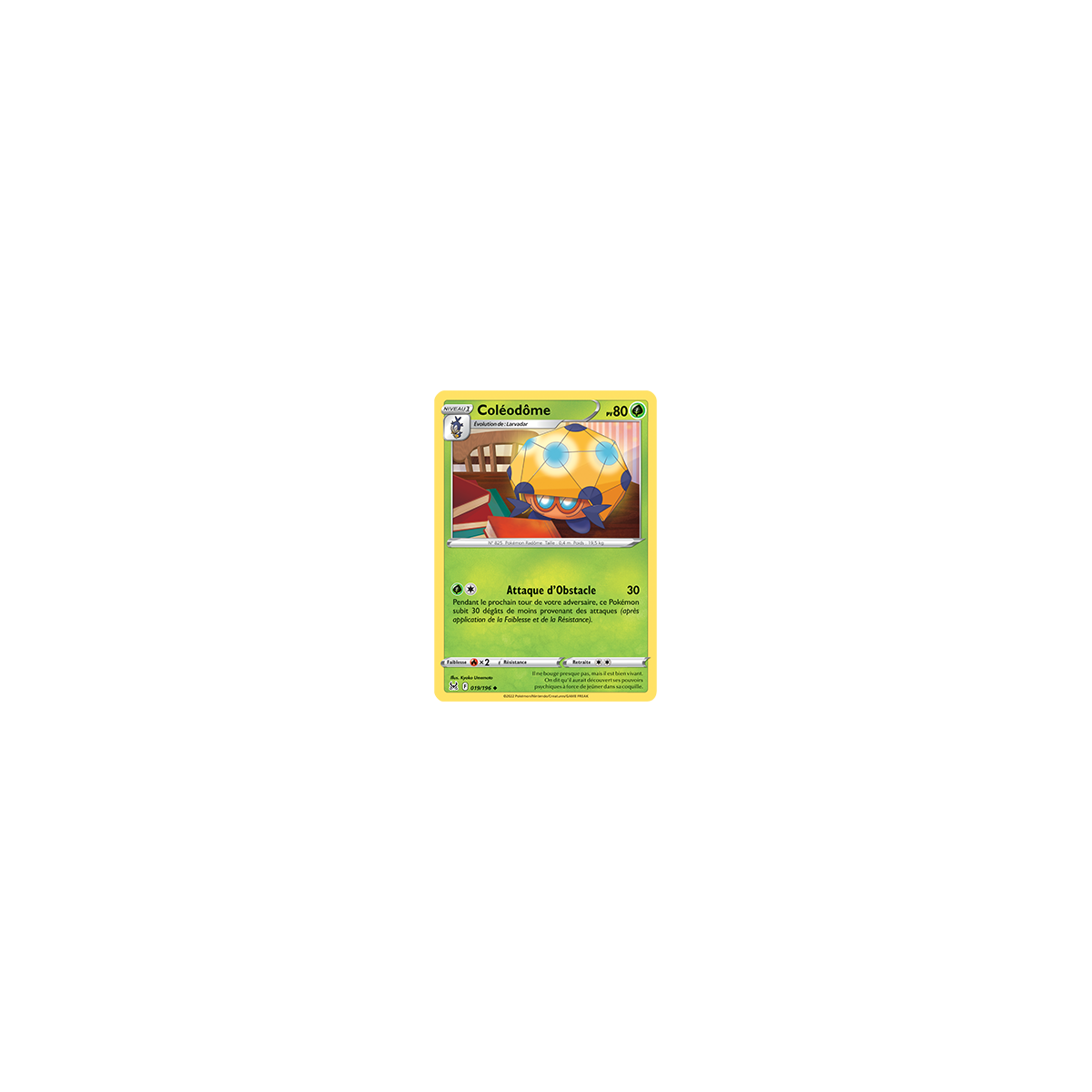 Carte Coléodôme - Peu commune de Pokémon Origine Perdue 019/196