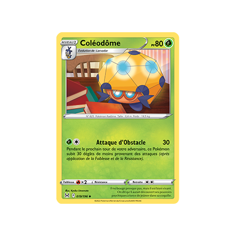 Carte Coléodôme - Peu commune de Pokémon Origine Perdue 019/196