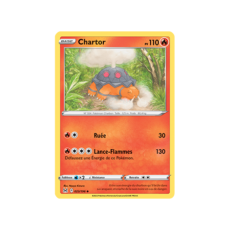 Chartor 023/196 : Joyau Peu commune de l'extension Pokémon Origine Perdue