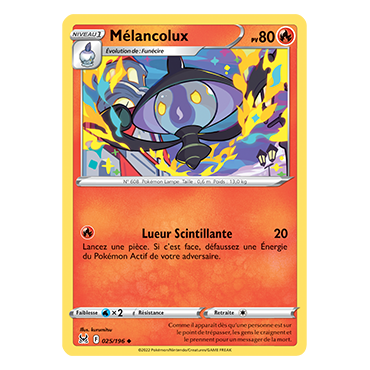 Mélancolux 025/196 : Joyau Peu commune de l'extension Pokémon Origine Perdue