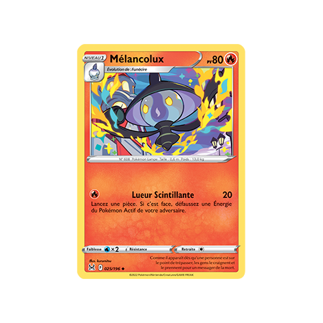 Mélancolux 025/196 : Joyau Peu commune de l'extension Pokémon Origine Perdue