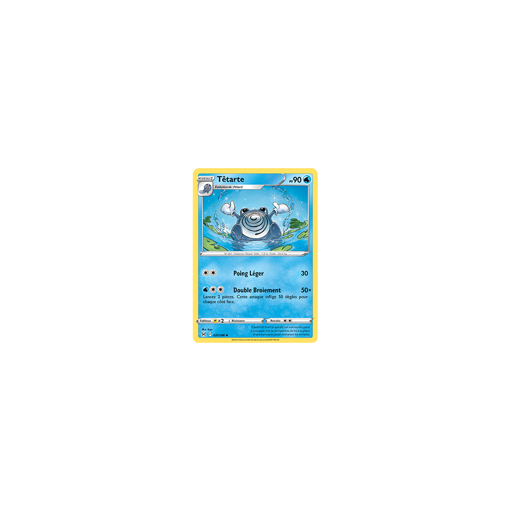 Carte Têtarte - Peu commune de Pokémon Origine Perdue 031/196