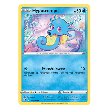 Découvrez Hypotrempe, carte Commune de la série Origine Perdue