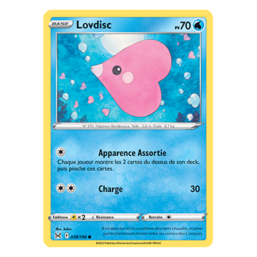 Lovdisc 038/196 : Joyau Commune de l'extension Pokémon Origine Perdue