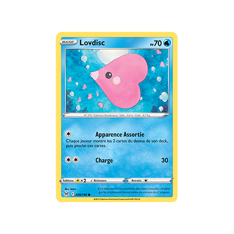 Lovdisc 038/196 : Joyau Commune de l'extension Pokémon Origine Perdue