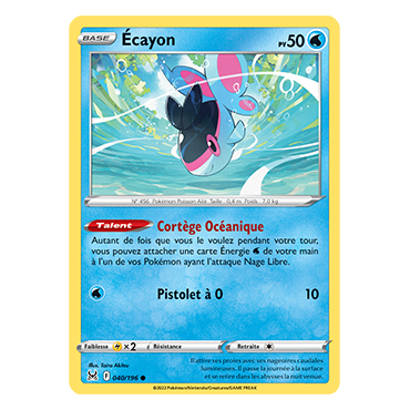 Écayon 040/196 : Joyau Commune de l'extension Pokémon Origine Perdue
