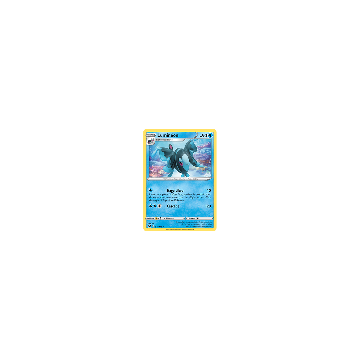 Luminéon 041/196 : Joyau Peu commune de l'extension Pokémon Origine Perdue