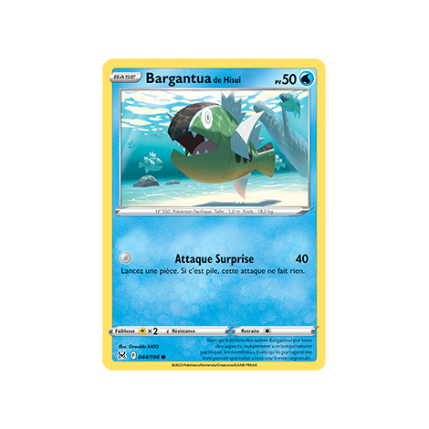 Carte Bargantua de Hisui - Commune de Pokémon Origine Perdue 044/196