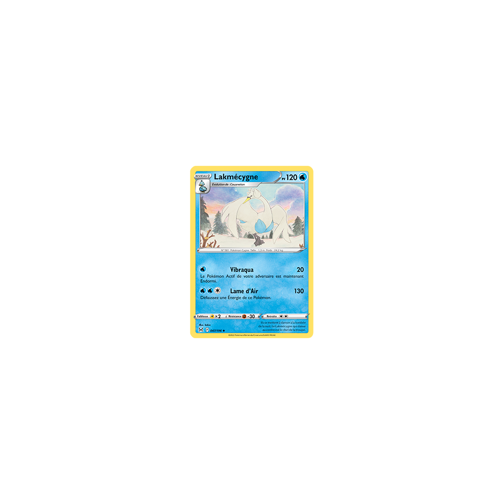 Carte Lakmécygne - Peu commune de Pokémon Origine Perdue 047/196