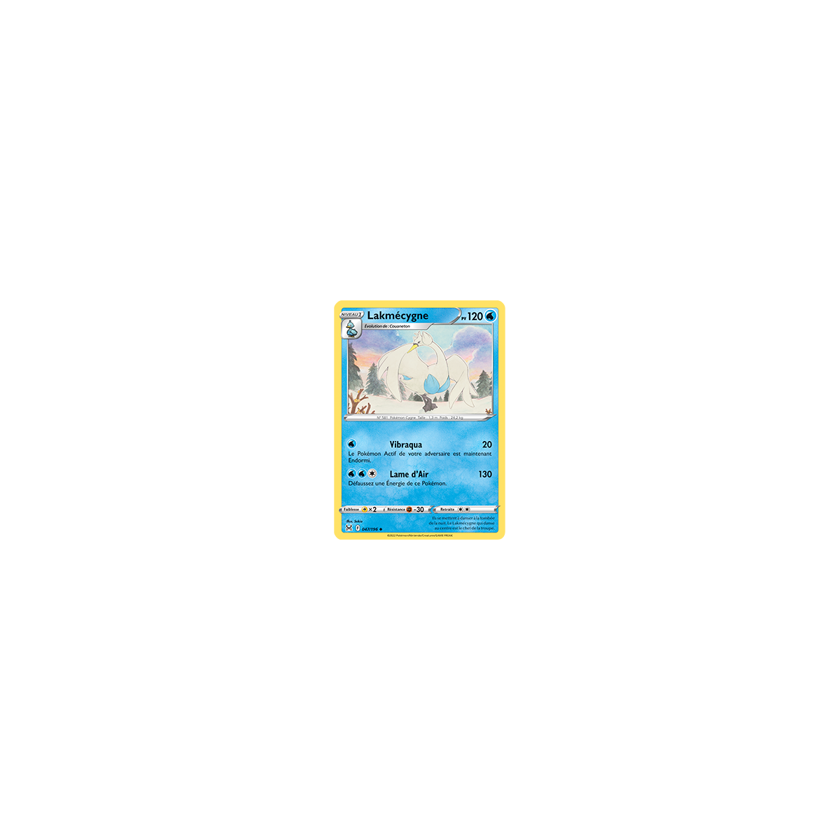 Carte Lakmécygne - Peu commune de Pokémon Origine Perdue 047/196