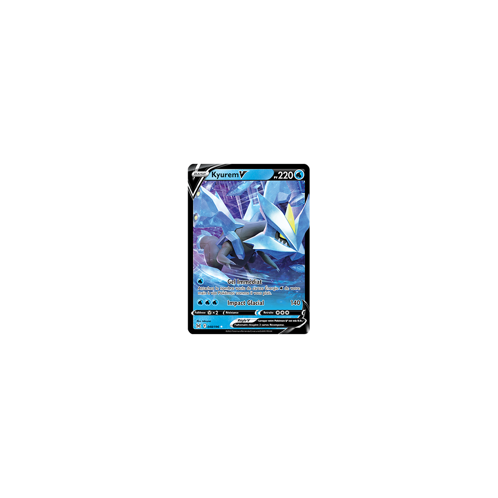 Kyurem 048/196 : Holographique rare V de Pokémon Origine Perdue