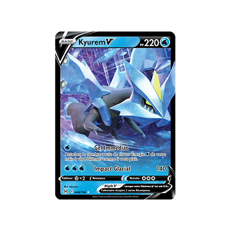 Kyurem 048/196 : Holographique rare V de Pokémon Origine Perdue