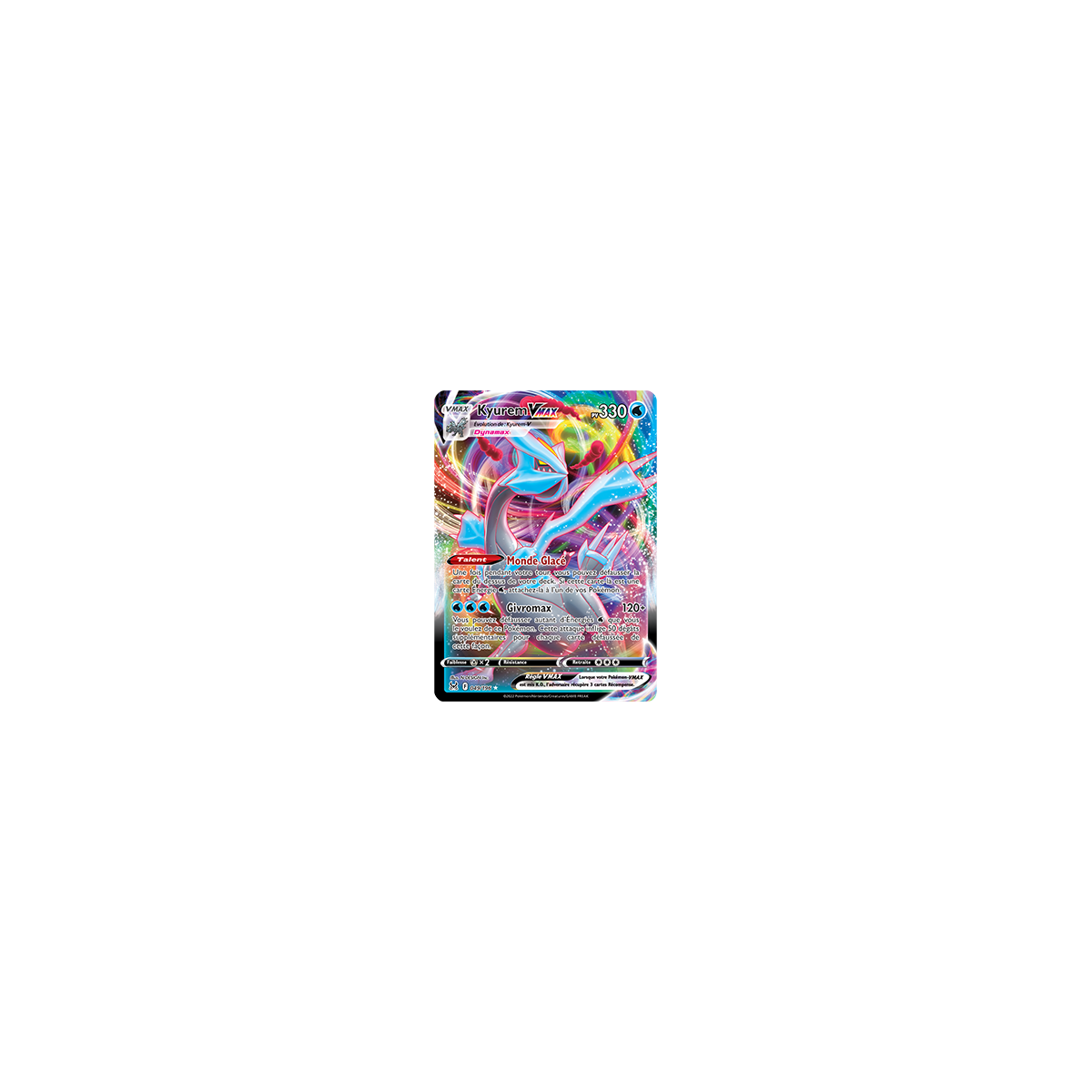 Kyurem 049/196 : Holographique rare VMAX de Pokémon Origine Perdue