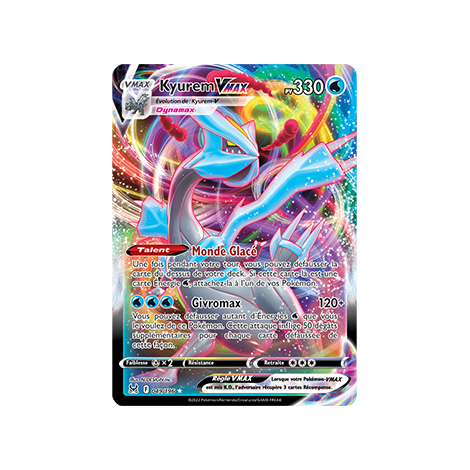 Kyurem 049/196 : Holographique rare VMAX de Pokémon Origine Perdue