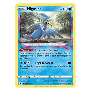 Carte Nigosier - Rare de Pokémon Origine Perdue 050/196