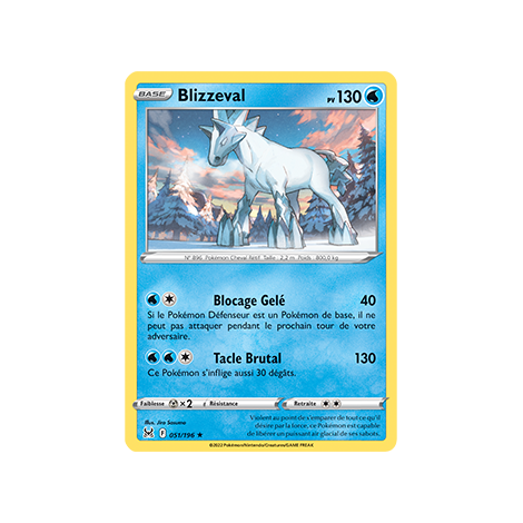 Blizzeval 051/196 rare de l'extension Pokémon Origine Perdue