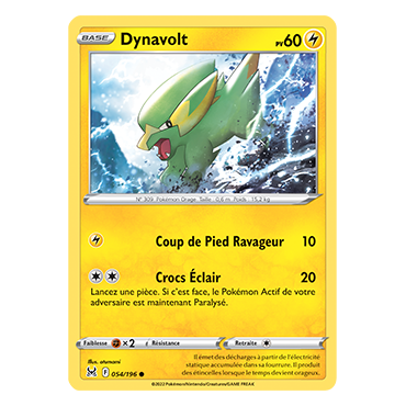 Carte Dynavolt - Commune de Pokémon Origine Perdue 054/196