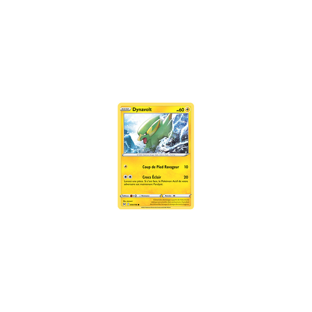 Carte Dynavolt - Commune de Pokémon Origine Perdue 054/196