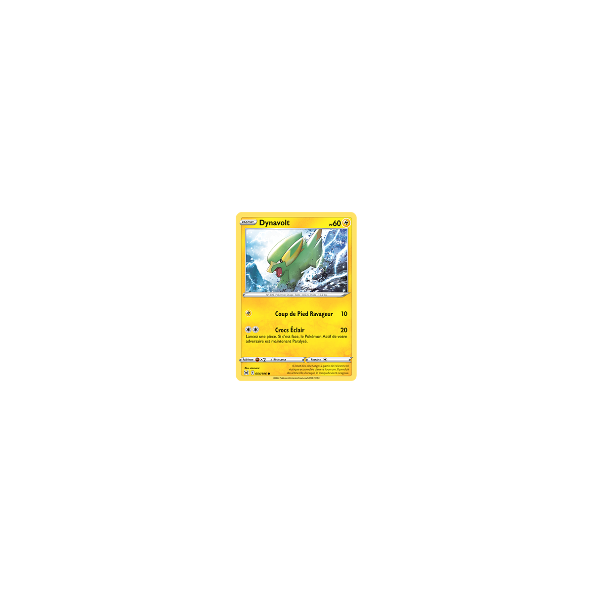 Carte Dynavolt - Commune de Pokémon Origine Perdue 054/196