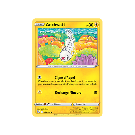 Carte Anchwatt - Commune de Pokémon Origine Perdue 059/196