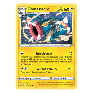 Ohmassacre 061/196 : Joyau Rare de l'extension Pokémon Origine Perdue