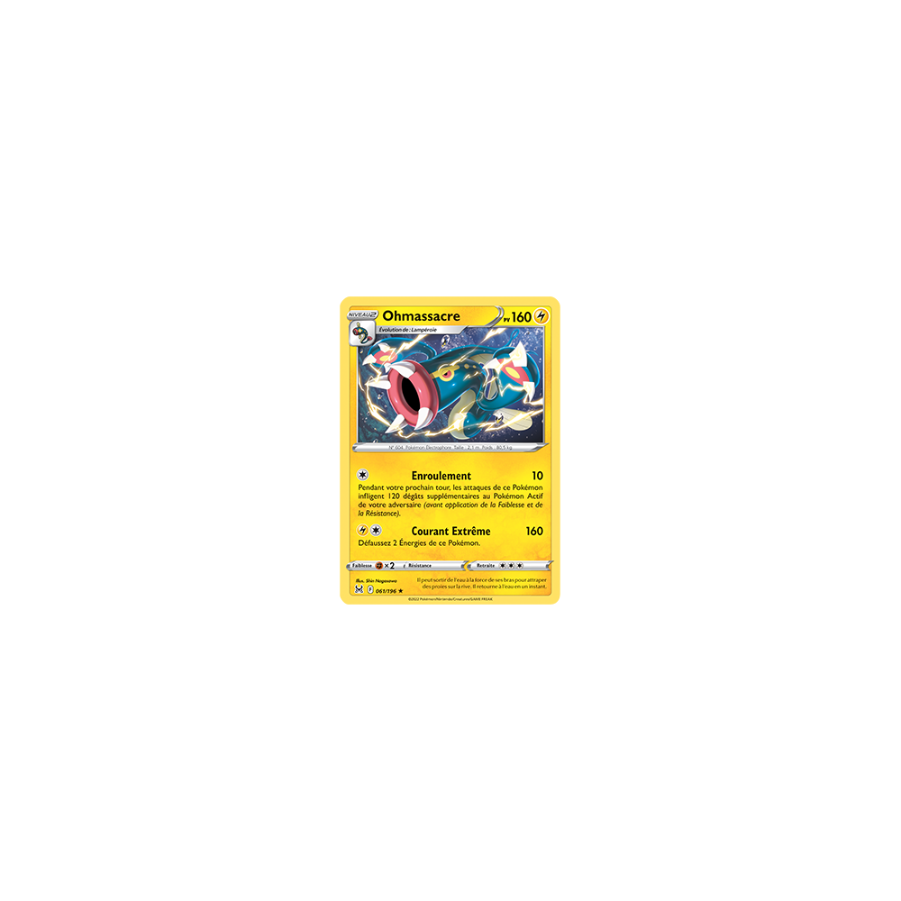 Ohmassacre 061/196 : Joyau Rare de l'extension Pokémon Origine Perdue