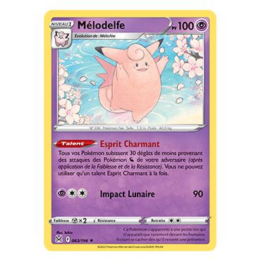 Découvrez Mélodelfe, carte Rare de la série Origine Perdue