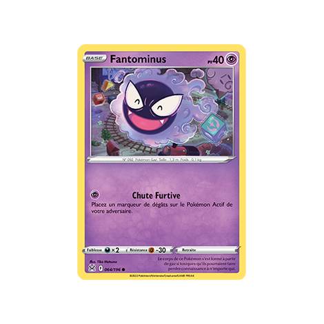 Fantominus 064/196 : Joyau Commune de l'extension Pokémon Origine Perdue