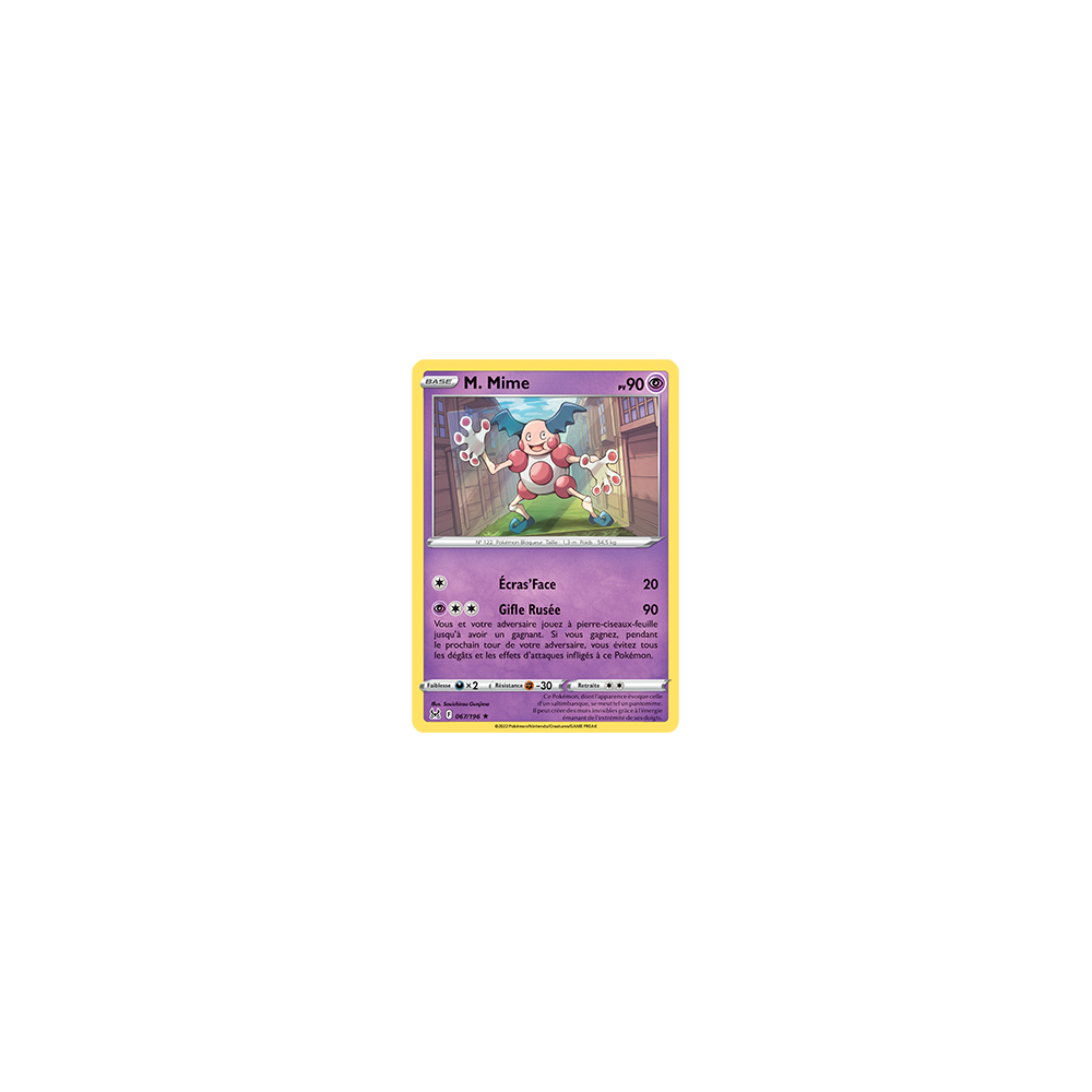 Carte M. Mime - Rare de Pokémon Origine Perdue 067/196